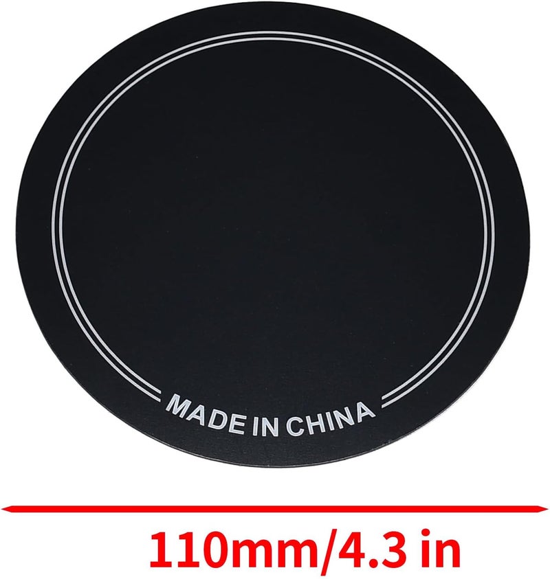 Surf turtle 2 PCS Single Pedal Patch,Self-Adhesive Drumhead Patch Protector for Kick Drum Percussion Accessories,Black - Image 2
